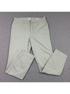 GAP Women’s Signature Skinny Ankle Khaki Pants Sage Green Size 6